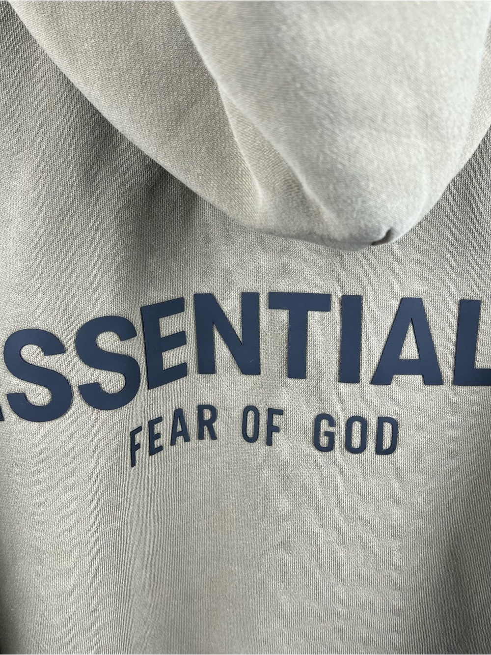 Essentials Fear Of God Beige Sweatshirt Hoodie Men’s Size XL - Picture 4 of 9